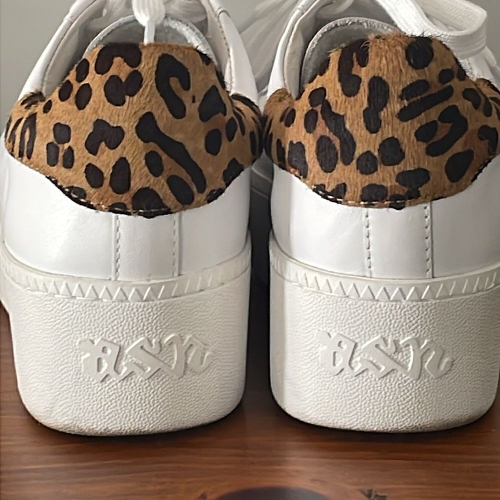 Ash White Leather Platform Sneaker - Picture 3 of 5